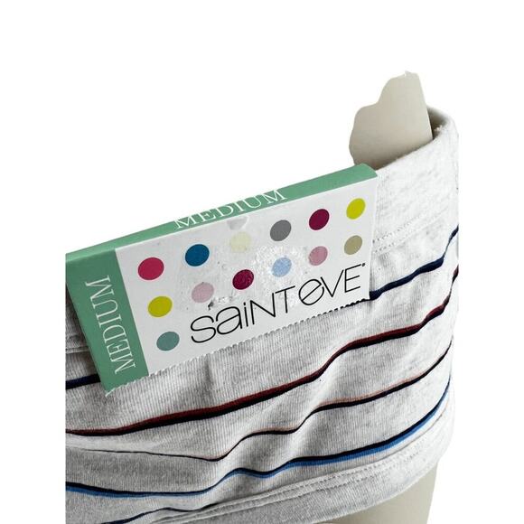 Saint Eve Hipster 516422 Ivory Heather Stripe Stripe Size Medium - Picture 2 of 7